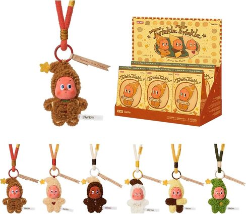 Twinkle Twinkle Savor the Monment Series-Fresh-Baked Mini Cookies Plush Pendant Blind Box, Gift for Holidays, Boys and Girls-Single box in Saudi Arabia
