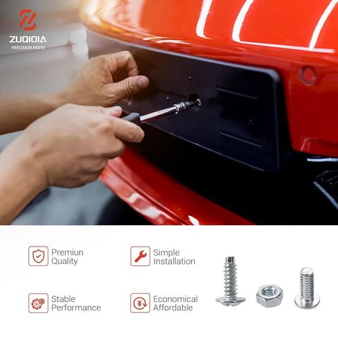 300Pcs License Plate Screw for Front and Back License Plate on Car Rustproof Bolts Fasteners, Replace# 030-400 in Saudi Arabia