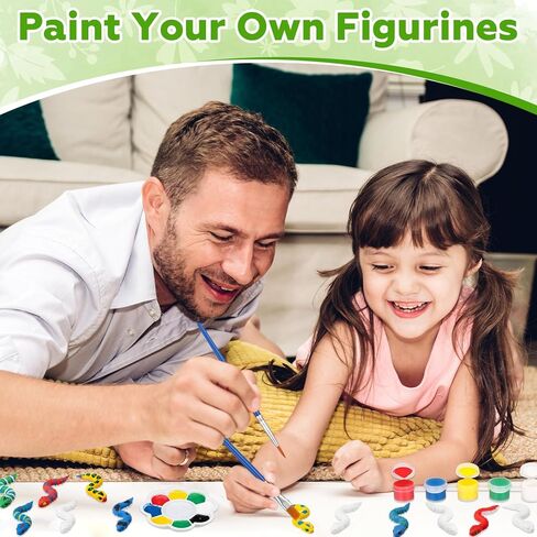 Honoson 12 Pcs 3D Printed Animal Figurines Painting Arts and Craft Kit Paint Your Own Figurines Articulated Fidget DIY Unpainted Statues with Brush Palette Acrylic Paints(Sea Turtles) in Saudi Arabia