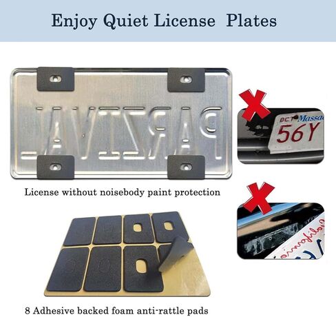1 Pack Clear License Plate Covers and Frames, Car Licence Plate Frame Protector with Screws & Caps, fits Any US Plates in Saudi Arabia