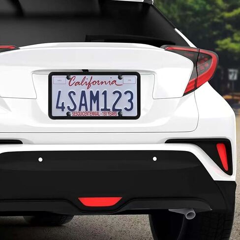1 Pack Clear License Plate Covers and Frames, Car Licence Plate Frame Protector with Screws & Caps, fits Any US Plates in Saudi Arabia