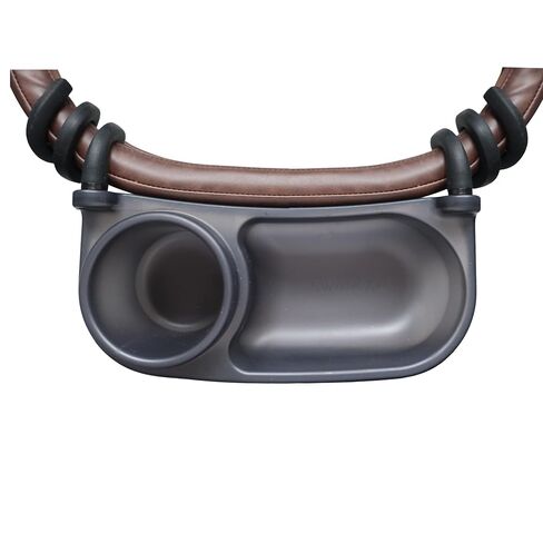 Swanoo Universal Stroller Snack Tray | Stroller Cup Holder | Silicone Flexible Arms Grip Stroller Bar Stays in Place | Tray Attachment with Cups Holder for Mom On The Go | Stroller Accessories in Saudi Arabia