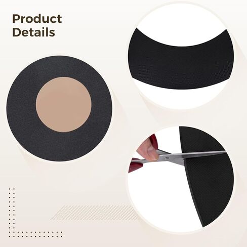 Slip-Resistant Chair Floor Safety Mat for Recliners, Hardwood Floor Protector, Eva Round Mat with Adhesive, Suitable for A Variety of Surfaces in Saudi Arabia