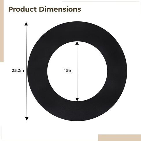 Slip-Resistant Chair Floor Safety Mat for Recliners, Hardwood Floor Protector, Eva Round Mat with Adhesive, Suitable for A Variety of Surfaces in Saudi Arabia