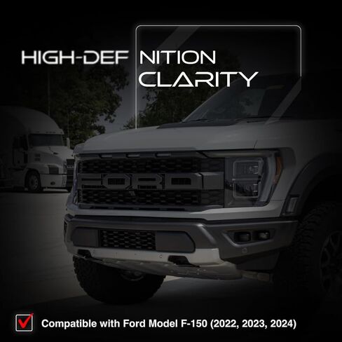 واقي شاشة من الزجاج المقسى - متوافق مع 2021 2022 2023 Ford Bronco - Raptor Outer Banks Badlands Wildtrak Everglades Heritage First Edition - 12 بوصة SYNC4 - شفاف لامع in Saudi Arabia