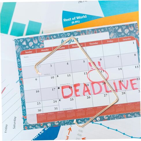 Lurrose Home Desk Calendar Rack Stylish Flip Calendar Bracket for Tabletop Display Space Saving Design and Elegant Office Supplies for Home and Workspace in Saudi Arabia