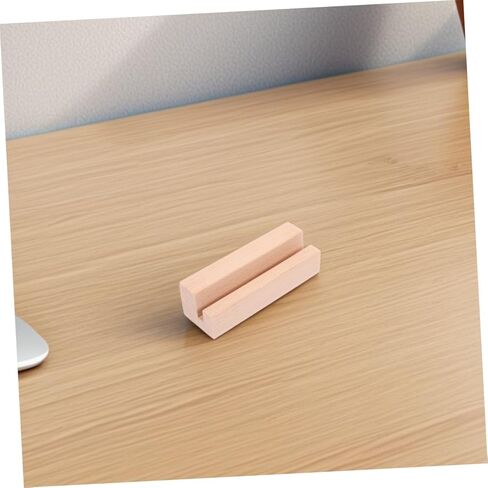 BESPORTBLE 2Pcs Wooden Desk Calendar Stand and Memo Holder Stylish Photo and Card Display Base for Home Office Decor Versatile Wooden Tabletop Organizer for Memos and Photos in Saudi Arabia