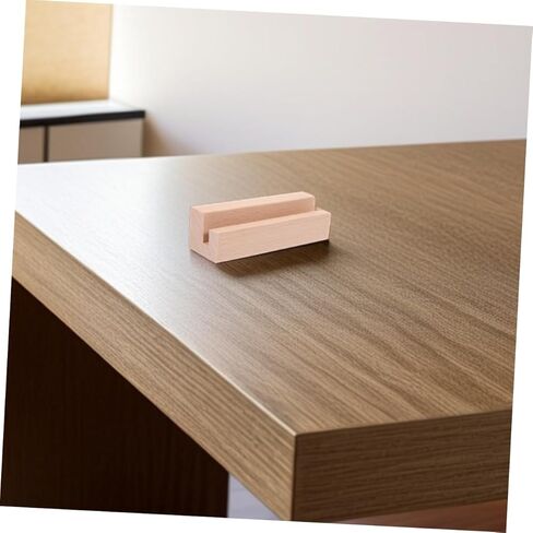 BESPORTBLE 2Pcs Wooden Desk Calendar Stand and Memo Holder Stylish Photo and Card Display Base for Home Office Decor Versatile Wooden Tabletop Organizer for Memos and Photos in Saudi Arabia