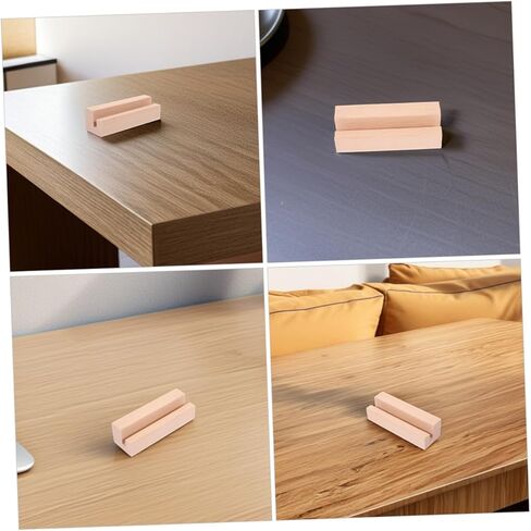BESPORTBLE 2Pcs Wooden Desk Calendar Stand and Memo Holder Stylish Photo and Card Display Base for Home Office Decor Versatile Wooden Tabletop Organizer for Memos and Photos in Saudi Arabia