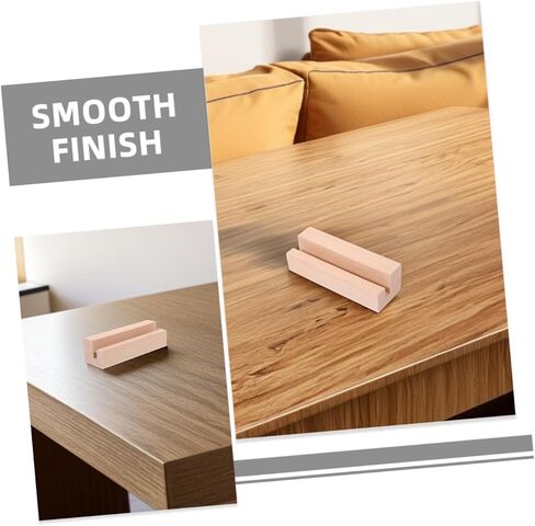 BESPORTBLE 2Pcs Wooden Desk Calendar Stand and Memo Holder Stylish Photo and Card Display Base for Home Office Decor Versatile Wooden Tabletop Organizer for Memos and Photos in Saudi Arabia