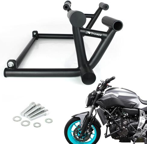 Xitomer Crash Cage Compatible with FZ-07 MT-07 2014-2024 Engine Guard Crash Bar Stunt Cage Race Rail Highway Bar in Saudi Arabia