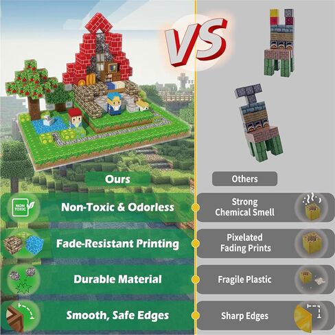 200 PCS Magnetic Blocks - Upgraded STEM Building Toys for Kids Featuring 5 Colorful Animal-Shaped Blocks, Magnetic Tiles for Kids 3+ Boys and Girls Christmas Birthday Gifts in Saudi Arabia