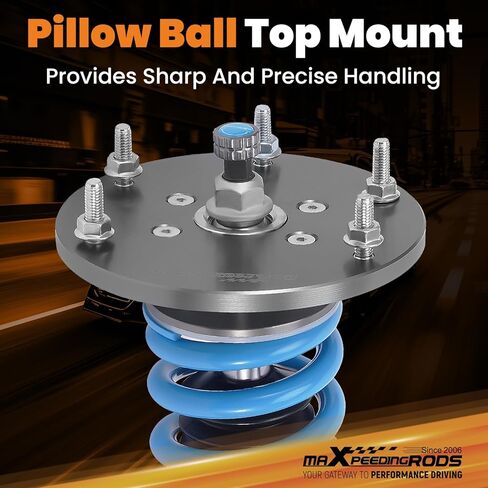 maxpeedingrods Coilover لهوندا CR-V FWD 2012-2016، مجموعة تعليق كويلوفر قابلة للتعديل بـ 24 مستوى، دعامات امتصاص الصدمات قابلة للتعديل للارتفاع، مجموعات خفض مطورة T6 باللون الأزرق in Saudi Arabia
