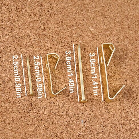 50pcs Picture Hanging Hooks, Picture Hanging kit, Picture Hangers, Picture Hanging Hooks, Including 30lb and 50lb Gold in Saudi Arabia