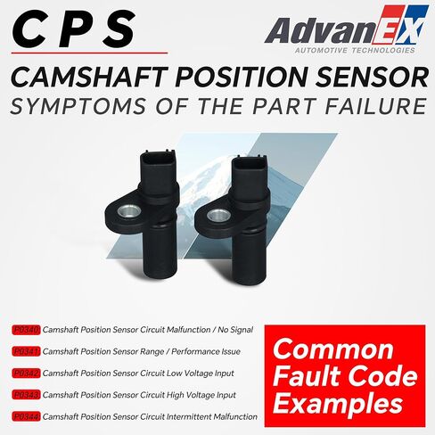 1W7Z6B288AB Set of 2 Camshaft Position Sensor Compatible with Ford F150/F250/F350/E150/E250/E350/Explorer/Mustang Lincoln Navigator/Town Car Mercury Grand Marquis Replace PC643 907722 in Saudi Arabia