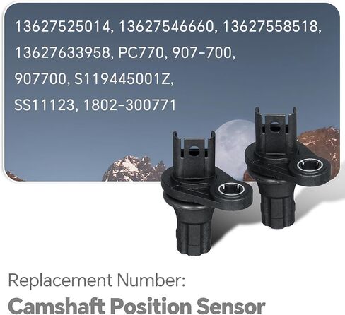 2Pcs 13627525014 Camshaft Position Sensor Compatible with BMW 128i 135i 320i 325i 330i 328i 335i 525i 528i 530i 535i 740i X1 X3 X5 X6 Z4 Replace 13627546660 13627558518 PC770 907-700 in Saudi Arabia