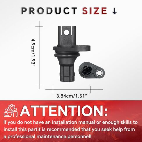 2Pcs 13627525014 Camshaft Position Sensor Compatible with BMW 128i 135i 320i 325i 330i 328i 335i 525i 528i 530i 535i 740i X1 X3 X5 X6 Z4 Replace 13627546660 13627558518 PC770 907-700 in Saudi Arabia