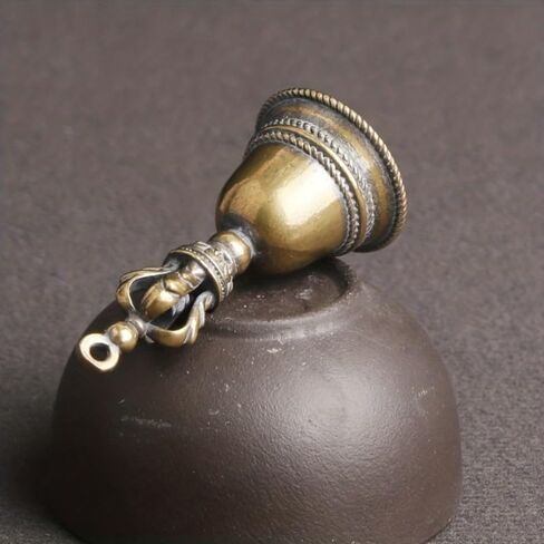 3Pcs Vintage Small Brass Bells Wind Chimes Crafts Tibetan Bronze Bell Ideas Copper Pendant Keychain in Saudi Arabia