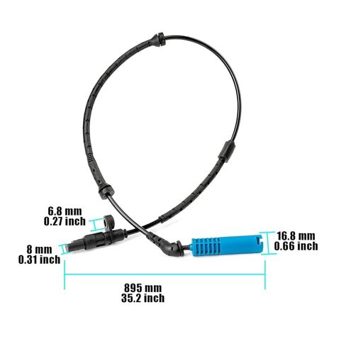 مستشعر ABS أمامي يسار يمين ABS مستشعر سرعة العجلات 34526756379 34526752016 مناسب لسيارات BMW X5 3.0d E53 3.0i 4.4i 4.6is 4.8is 3.0 4.8 2000-2006 مستشعر سرعة العجلات ABS (خلفي) in Saudi Arabia