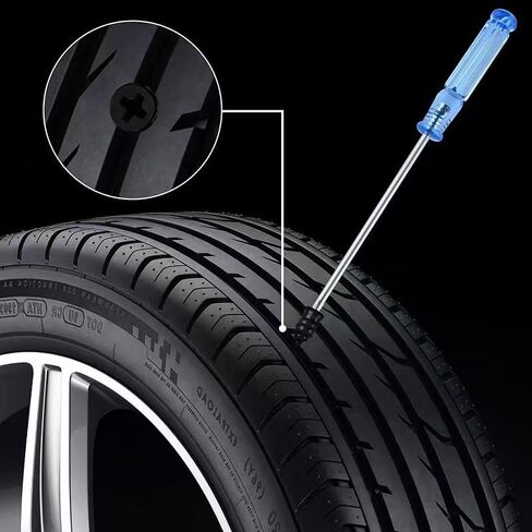 20pcs/set Tire Repair Rubber Nail, Vacuum Tire Repair Kits Spiral Rubber Nails, for Car Motorcycle Jeep Tire Puncture Repair, Large&Size in Saudi Arabia