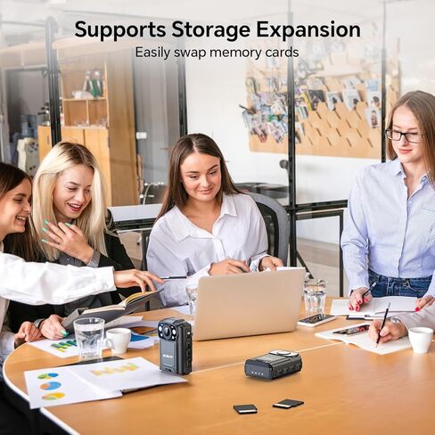 BOBLOV KJ25 2K Camcorder, Support 13Hrs Recording, Body Camera provided Night Vision, Hiking, Walk, Law Enforcement, and Pet Walking(No Memory Card Included) in Kuwait