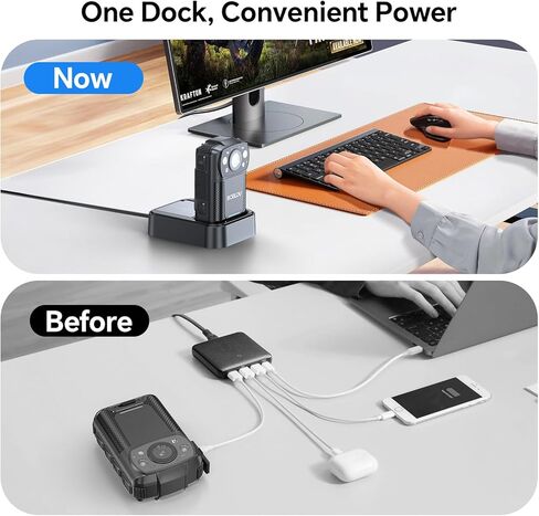 BOBLOV KJ25 2K Camcorder, Support 13Hrs Recording, Body Camera provided Night Vision, Hiking, Walk, Law Enforcement, and Pet Walking(No Memory Card Included) in Kuwait