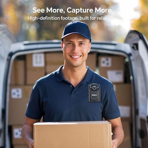 BOBLOV KJ25 2K Camcorder, Support 13Hrs Recording, Body Camera provided Night Vision, Hiking, Walk, Law Enforcement, and Pet Walking(No Memory Card Included) in Kuwait