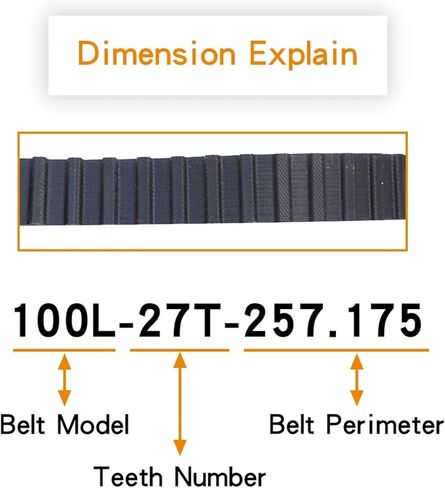 L Transmission Belt 315L-355L Industrial Synchronous Width 12.7/20/25/30/38mm 1Pcs(337L-90T-857.25 mm,Belt Width 38 mm) in Saudi Arabia
