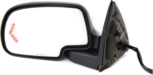 Garage-Pro Right Power Heated Side Mirrors for Chevrolet Silverado 1500 Tahoe 2003-2006 Manual Fold, Signal Light & Puddle Lamp, Without Blind Spot Monitor, Memory & Auto-Dim, 2 Caps Extended Cab in Saudi Arabia