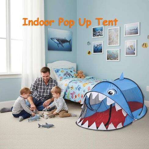 Pop up Kids Play Tent, Foldable Kids Playhouse Indoor Outdoor Toys Tents for Boys Girls Toddlers Birthday with Portable Storage Bag, Green Dinosaur in Saudi Arabia