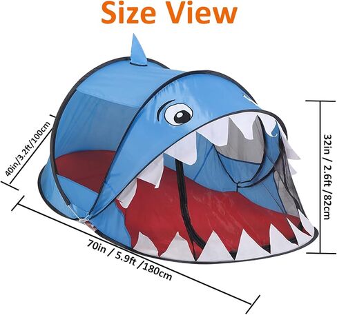 Pop up Kids Play Tent, Foldable Kids Playhouse Indoor Outdoor Toys Tents for Boys Girls Toddlers Birthday with Portable Storage Bag, Green Dinosaur in Saudi Arabia