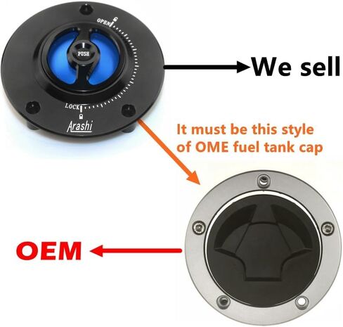 قبعات خزان الوقود المعدلة باستخدام الحاسب الآلي للدراجات النارية لـ KAWASAKI Z1000 Z1000SX Z800 Z750 ER6N E6RF ZZR1400 GTR1400 ZX6R ZX10R VERSYS 1000 ABS (أسود) in Kuwait