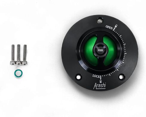 قبعات خزان الوقود المعدلة باستخدام الحاسب الآلي للدراجات النارية لـ KAWASAKI Z1000 Z1000SX Z800 Z750 ER6N E6RF ZZR1400 GTR1400 ZX6R ZX10R VERSYS 1000 ABS (أسود) in Kuwait