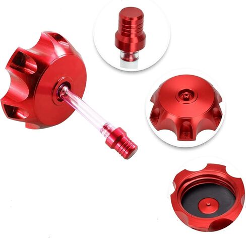 CNC Aluminum Gas Fuel Tank Cap Cover & Breather Vent for Honda XR50 CRF50 CRF 50 XR 50 107cc 110cc 125cc Chinese Dirt Pit Bike SSR SDG Coolster Sunl (Red) in Saudi Arabia
