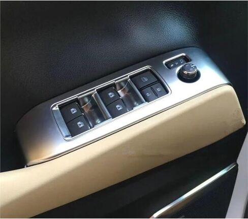 Car Door Armrest Window Lift Switch Button Panel Cover Trim Interior Accessories Compatible With Toyota Alphard Vellfire 2016-2021(Left Hand Diver 1) in Saudi Arabia