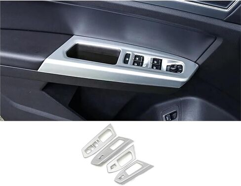 Car Inner Door Window Lift Switch Button Panel Cover Trim Matte Interior Accessories Compatible With VW Teramont Atlas 2017-2021(ABS Matte) in Kuwait