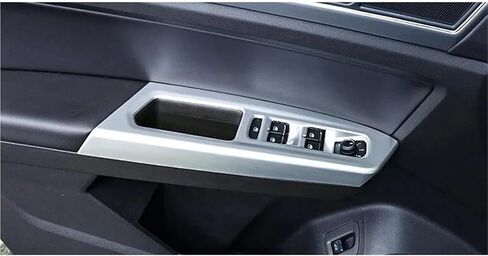 Car Inner Door Window Lift Switch Button Panel Cover Trim Matte Interior Accessories Compatible With VW Teramont Atlas 2017-2021(ABS Matte) in Kuwait