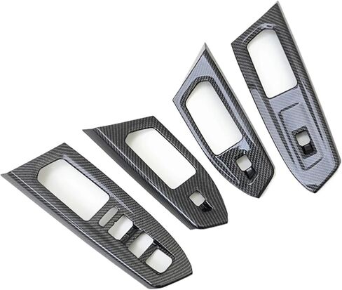 Car Inner Door Window Lift Switch Button Panel Cover Trim Matte Interior Accessories Compatible With VW Teramont Atlas 2017-2021(ABS Matte) in Kuwait