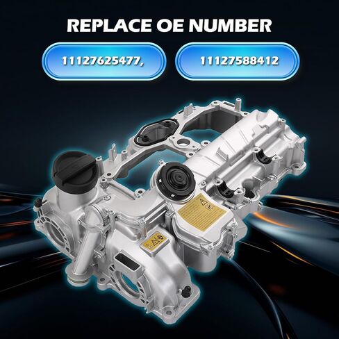 11127625477 Engine Valve Cover Kit with Gasket & Bolts - Compatible with 2012-2018 BMW 228i/320i/328i/428i/528i/X1/X3/X4/X5/Z4 2.0L N20 - Replaces 11127588412 in Saudi Arabia