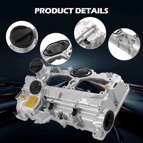 11127625477 Engine Valve Cover Kit with Gasket & Bolts - Compatible with 2012-2018 BMW 228i/320i/328i/428i/528i/X1/X3/X4/X5/Z4 2.0L N20 - Replaces 11127588412 in Saudi Arabia