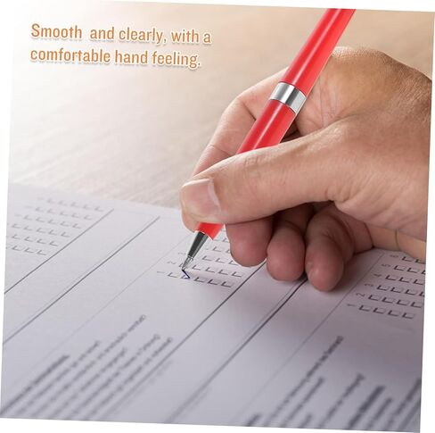 Gadpiparty Multi Function Desktop Signature Pen with Chain Plastic Rotary Pen for Office Hotel Bank Use Smooth Quick Dry Ink Writing Convenient Refill Replacement in Saudi Arabia