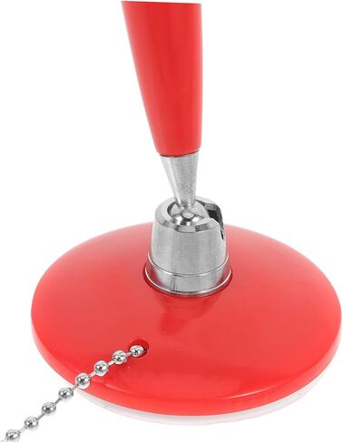 NUOBESTY Red Desktop Signature Pen with Chain Smooth Writing Professional Ballpoint Business Accessory for Bank Hotel Office Counter Use Vertical Standing Design in Saudi Arabia