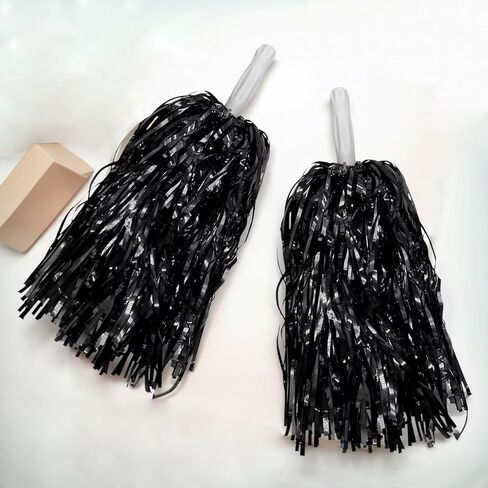 2 PCS Pink Cheerleading Pom Poms Plastic Pom Poms for Sports Squads Dancing Party Football Basketball Spirit Performance Celebration in Saudi Arabia