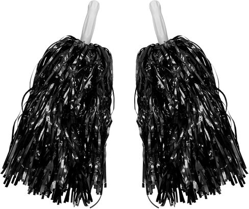 2 PCS Pink Cheerleading Pom Poms Plastic Pom Poms for Sports Squads Dancing Party Football Basketball Spirit Performance Celebration in Saudi Arabia