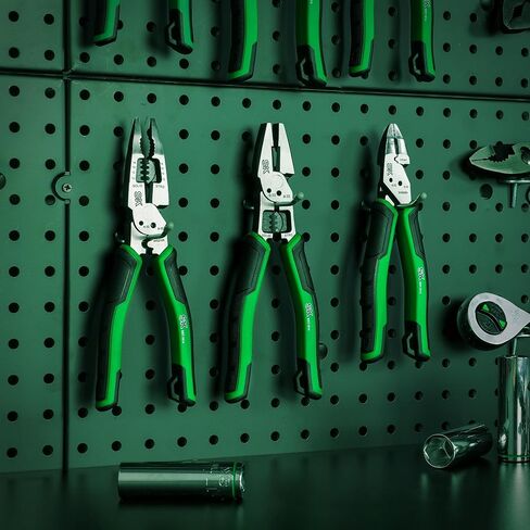 SK 8-Inch Multi-use Long Nose Pliers, Needle Nose Pliers, 7 IN 1, Premium CR-V Steel Construction, Ergonomic Non-slip Handle for Comfortable Grip in Kuwait