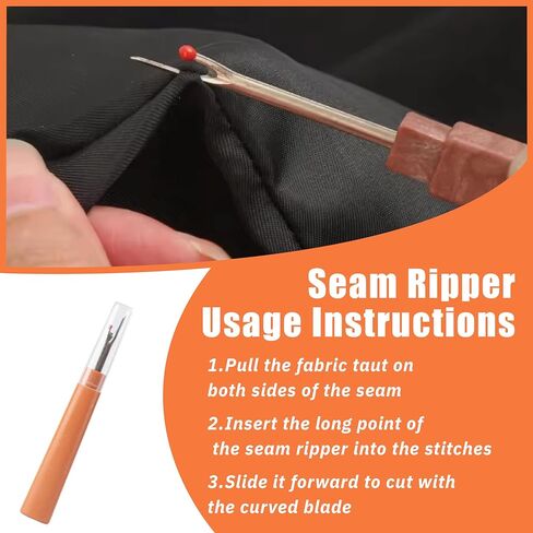 42 Pcs Sewing Tool Set, Big Eye Steel Sewing Needle Kit, Includes Needles, Threader, Ripper, Tape Measure & More, Complete Hand Sewing Set for Beginners, Craft Enthusiasts & Daily Use in Saudi Arabia