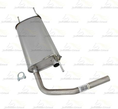 Exhaust Muffler & Tail Pipe Kit Compatible for 2010-2013 Mazda 3 2.0L | Stainless Steel | Northeastern Exhaust | Free Clamp Included | Automotive Replacement Part in Saudi Arabia