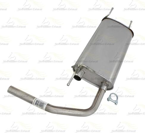 Exhaust Muffler & Tail Pipe Kit Compatible for 2010-2013 Mazda 3 2.0L | Stainless Steel | Northeastern Exhaust | Free Clamp Included | Automotive Replacement Part in Saudi Arabia