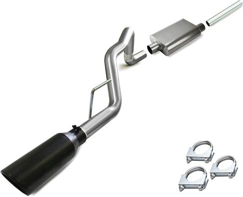 Northeastern Exhaust | Stainless Steel Performance Cat-Back Muffler Exhaust System Kit Compatible for Jeep Grand Cherokee 1999-2004 4.0L 4.7L | Free Clamps Included in Saudi Arabia