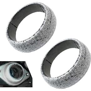 2 PCS Car Exhaust Manifold Gaskets, 60MM/2.36" Flange Exhaust Muffler Gasket, Graphite Construction Exhaust Donut Gaskets, Leak-Proof Donut Gasket Replacement Part, for Most Cars (60mm) in Saudi Arabia